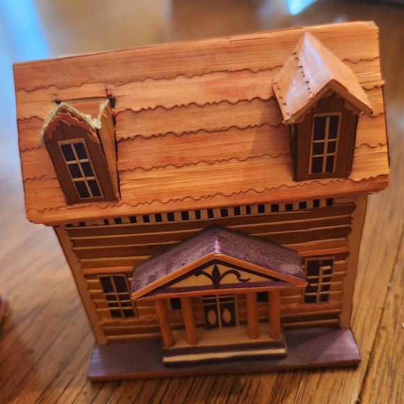 VTG Meow Reo Wheat Straw House Trinket Boxes (Set of 3) - Picture 4 of 6